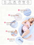 FYHCY #8 Pregnancy Pillows for Sleeping,U Shaped Full Body Maternity Pillow with Removable Cover,Support