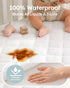 Yoofoss Waterproof Crib Mattress Protector, Quilted Pad Cover, Ultra Soft, Machine Washable for Standard Crib