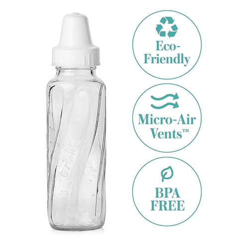 8 Oz, 6 Evenflo Feeding Classic Glass Bottle, Twist Bottles, Bottles
