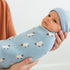 Cozy 30x40 Cotton Baby Blanket Knit Soft Swaddle Receiving Blankets Toddler Infant Blanket with Lovely Sheep