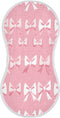 YEGAME Muslin Baby Burp Cloths Set of 1 - Bow Pink Super Absorbent