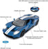 RASTAR RC Car | 1/14 Ford GT Remote Control Race Toy Car for Kids, Open Doors by Manual, Blue (2.4GHz)