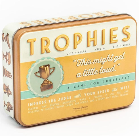 2-30 Facade Games Trophies Card Game - Quick and Simple Word Party Game for Players