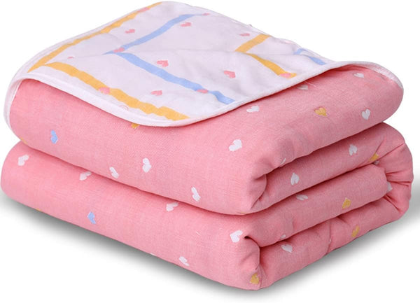 FCTREE 100% Organic Cotton Baby Swaddle Receiving Blankets for Adults Toddler Boys and