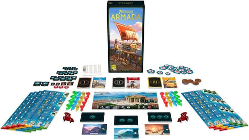 7 Wonders Armada Board Game EXPANSION (New Edition) | Family Strategy Game for 3-7 Players Ages 10+