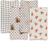 FIGEPO Set Fitted Baby Neutral Changing Pad Covers Bear and Buffalo Check Plaid Breathable Unisex Baby Sheet for Boys