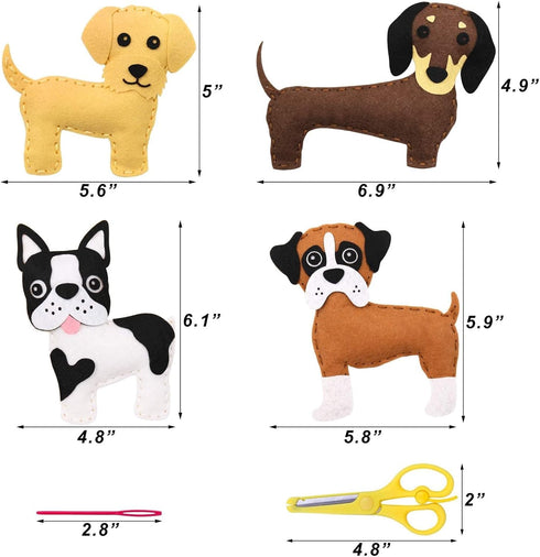 Set 7 8 9 10 11 12 CiyvoLyeen Puppy Sewing Kit for Kids Fun Plush Toy Sewing for Girls & Boys DIY Felt Craft Gift Ages
