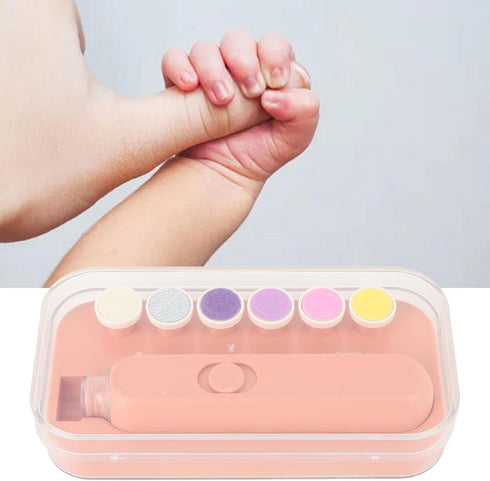 YFSAN Trimmer Baby Nail Gentle Electric Baby Nail Clipper with Night Light Multifunctional Trim Polish Grooming Kit