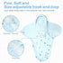 Baby Swaddle Blankets - Unisex Wrap for Newborn Baby Boys Girls, Skin Friendly Sleep Sack (Button, Blue)