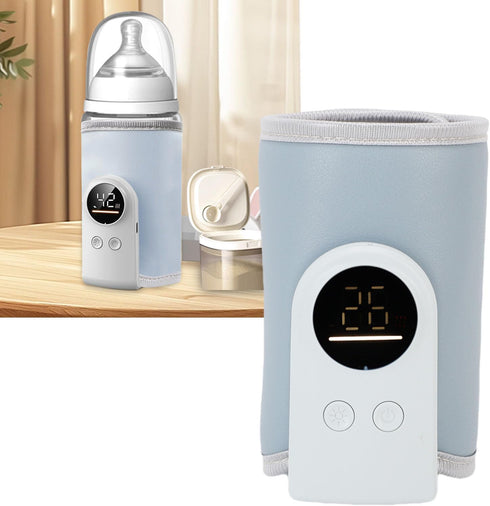 Fockety 18W 2) Portable Bottle Warmer for Travel, Fast Heating USB Powered Travel Bottle Warmer Adjustable Constant
