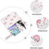 Haskirky 2 Pink Bows Hearts Pcs Cloth Diaper Wet Dry Bags,Waterproof and Washable Bag for Travel Reusable Wet Bag
