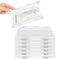 WYKOO 6 Pack Clear Freezer Breast Milk Storage Organizer Flat Breast Milk Freezer
