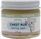 Chest Rub Balm, Soothing Natural with Eucalyptus and Lavender, Petroleum Free, Vegan, 2 oz Glass Jar