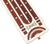 2 Track Continuous Cribbage Board - Inlaid in Bloodwood, Size: 12.5 Inches with Storage Drawer for Pegs and Score
