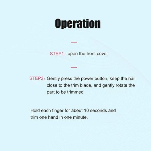 Naroote Trimmer Baby Nail Electric, Electric Automatic Nail Clipper, Intelligent USB Charging Automatic Electric Nail