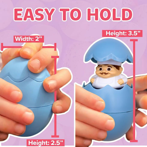 Egg Pops Talking Easter Egg Toy - Figure Pops Up & Plays Sounds, Easter Basket Stuffers for Teens - Interactive Kids