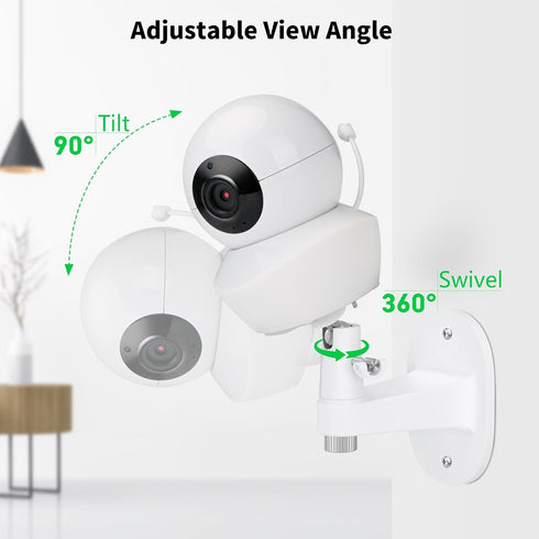 Baby Camera Wall Mount Compatible with Babysense V43/HDS2/V24R, Adjustable Baby Monitor Holder for Easy Installation