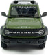 2-Door Convertible Bronco Model Car - 1/36 Scale Diecast Toy with Pull Back Doors, Black Rim