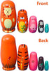 Maxshop Nesting Dolls for Kids - Russian Wooden Stacking Nested Set, 5 Pieces Handmade Toys for Children