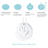 Tiny Ideas DIY No Mess Hanging Christmas Ornament Keepsake Kit, Baby Hand and Footprint Keepsake, White