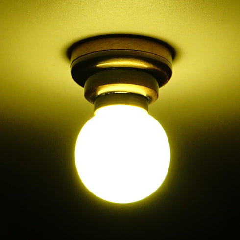 1:12 Set Waldosia Scale Dollhouse Miniature LED Ceiling Light (Copper)