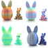 ZIFMDYE 3D Printed Easter Eggs with Bunny Inside,Easter Surprise Rabbit Eggs,3D Printed Animals,