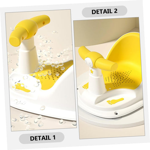 Setup Bath Seat Antislip Bathtub Chair for Newborns Safe Stable Support Construction Easy Bathing Aid