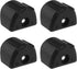 Create idea 4Pcs RC Shock Absorption Cover - Plastic Damping Cover for 1/8 1/10 Remote Control Car Accessories Black