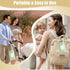 4 Packs Baby Wipes Dispenser,Portable Refillable Wipe Holder with Hanging Loop, Wet Wipes Container,Reusable Travel