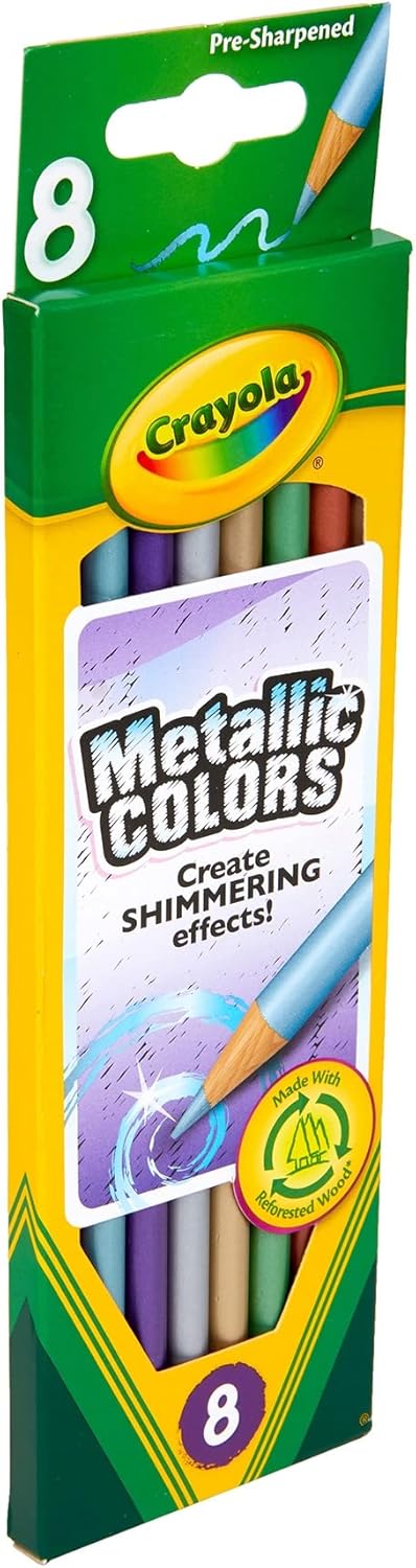 Crayola Metallic FX Colored Pencils - 8 Pencils by Crayola