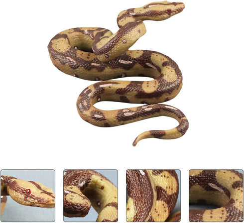 Amosfun Realistic Fake Snakes Toy, Scary Snake Figure for Halloween Decoration Props and Pranks