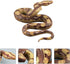 Amosfun Realistic Fake Snakes Toy, Scary Snake Figure for Halloween Decoration Props and Pranks