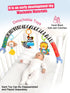 Pau1Hami1ton Gifts.S-19(Zebra) Baby Stroller Arch Toys, Car Seat Toys,Bouncer Toy Bar/Mobile for Bassinet,Adjustable