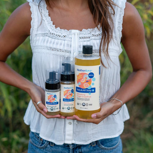 (32 oz) (Pack 2) Motherlove Baby & All Soap Gentle Foaming All-Purpose Castile Soap Made with Organic Ingredients