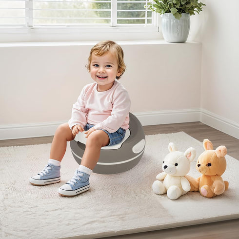 DOLU NUVE Premium Potty Training Seat for Toddlers, Portable Toilet Chair with High Backrest, Non-Slip Base