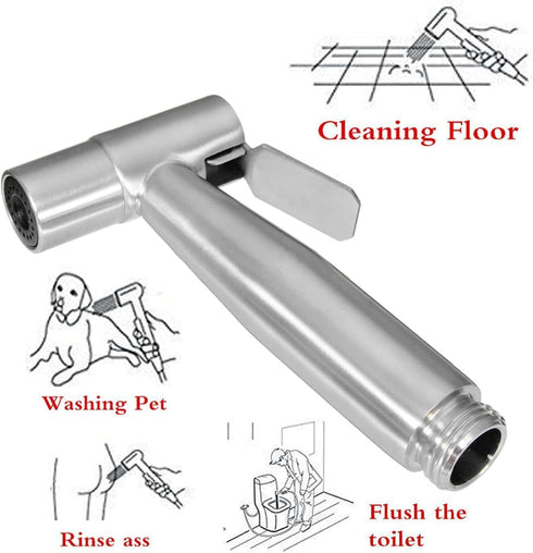 ZLOCYIVHE 3 HandheldSprayer Stainless Steel Cloth Diaper Sprayer BrushedSprayer for Toilet Function HandheldSprayer