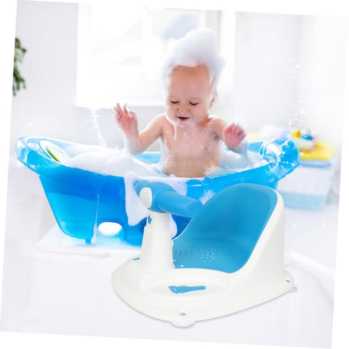 Levemolo Bath Seat with Backrest and Non-Slip Suction Cups Shower Chair for Sit-up Support Safe Material Bathtub Seat