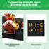 Classic Baseplates Building Plates-8 Pack 10" x 10" Building Boards,100% Compatible with All Major Brands and Activity Table, Creative Building Platforms Mats for Toy Bricks,Black
