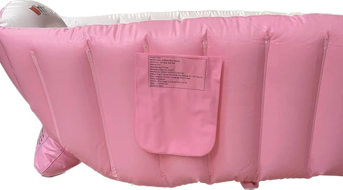 Swimming Inflatable Baby Bathtub,OIF Portable Kid Infant Toddler Thick Soft Cushion Air Pool Central Seat