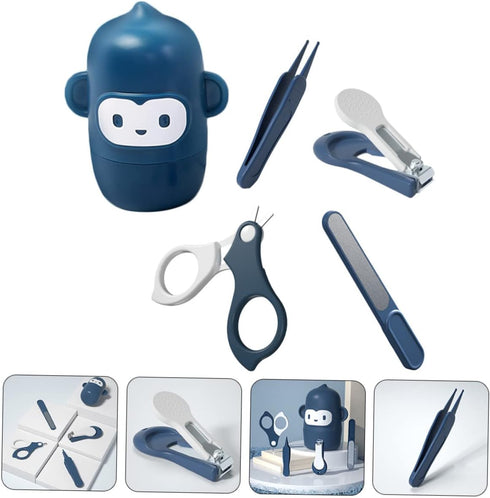 Trimmer Stainless Steel Baby Nail Clipper Kit Infants Nail Tweezers for Newborns