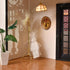 1:12 iLAND Dollhouse Furniture and Accessories on Scale, Miniature Coat Rack & Full Mirror (Golden Color)