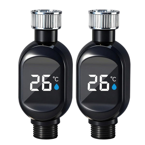 QRZMEDU Shower Thermometer, Bath Temp Thermometer for Baby Bath Thermometers, Digital Temperature Display