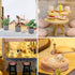 WonDerfulC Cat Cafe Wooden Miniature Dollhouse Kit DIY Pet Coffee Shop with Furniture, LED Light