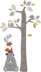 Lambs & Ivy Woodland Forest Tree with Animals Kids Growth Chart Wall
