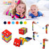 AMOR PRESENT 2PCS Jacob's Ladder, Wooden Fidget Toy for Kids, Classic Toy Jacobs Ladder