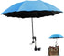 KDAMGOQE Beach Chair Umbrella, Chair Umbrella with Clamp Adjustable, UV Protection Waterproof Beach