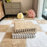 YISLEND 12Pcs Tiles,12"x 12" Interlocking Carpet Plush Interlocking Foam Carpet Tiles with Border,Fluffy Play Mat Floor