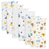 norinori Baby Burp Cloths Muslin Washcloths 6Pack - Muslin Burp Cloths Hanky