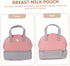 ibasenice Portable Breast Milk Storage Bag for Travel Insulated Cooler Pouch Adjustable Strap Milk Organizer