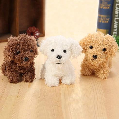 Vel Backpack 5 inch Cute Stuffed Animal Dog Plush Animal Keychain, Fashion Accessory Clips, Kindergarten Gift, Handbag